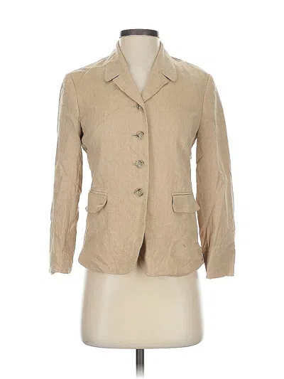 Pre-owned Talbots Wool Blazer Jacket In Brown