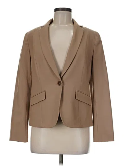 Pre-owned Talbots Wool Blazer Jacket In Brown