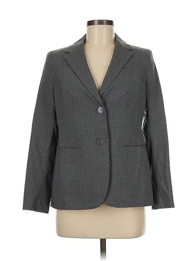 Pre-owned Talbots Wool Blazer Jacket In Gray