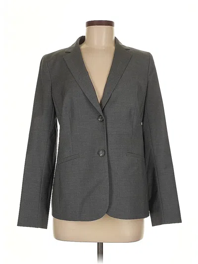 Pre-owned Talbots Wool Blazer Jacket In Gray