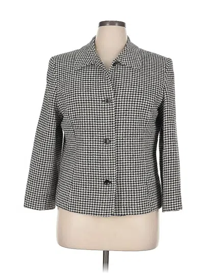 Pre-owned Talbots Wool Blazer Jacket In Gray