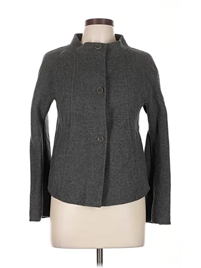 Pre-owned Talbots Wool Blazer Jacket In Gray