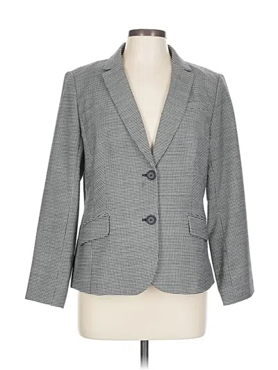 Pre-owned Talbots Wool Blazer Jacket In Gray
