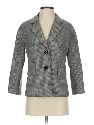 Pre-owned Talbots Wool Blazer Jacket In Gray