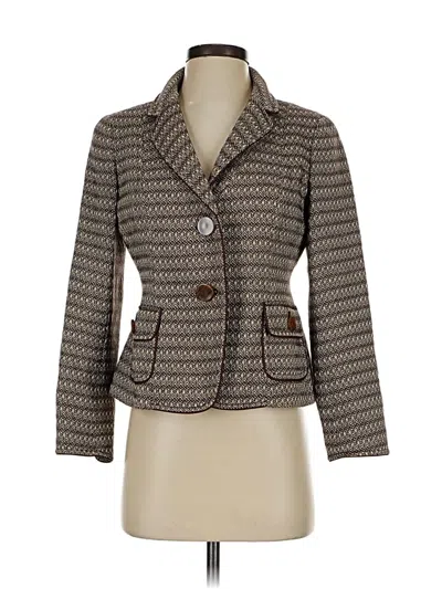 Pre-owned Talbots Wool Blazer Jacket In Gray