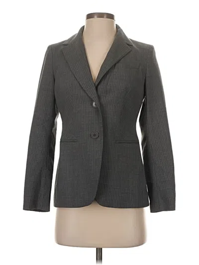 Pre-owned Talbots Wool Blazer Jacket In Gray