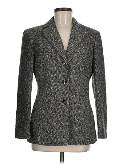 Pre-owned Talbots Wool Blazer Jacket In Gray