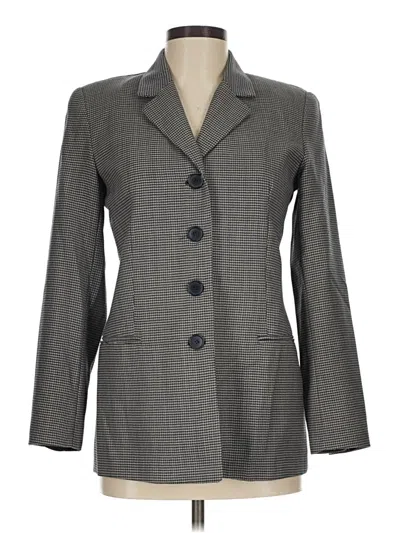 Pre-owned Talbots Wool Blazer Jacket In Gray
