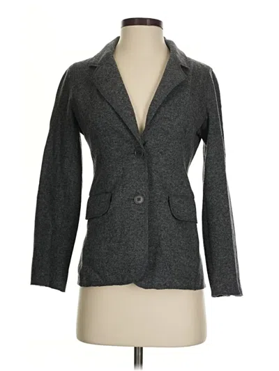 Pre-owned Talbots Wool Blazer Jacket In Gray