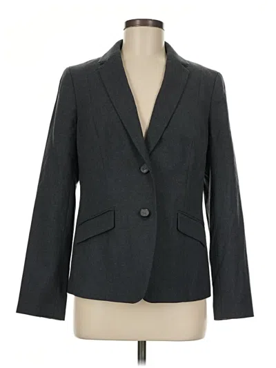 Pre-owned Talbots Wool Blazer Jacket In Gray