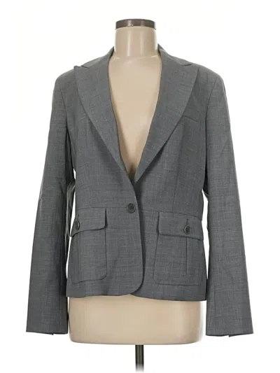 Pre-owned Talbots Wool Blazer Jacket In Gray
