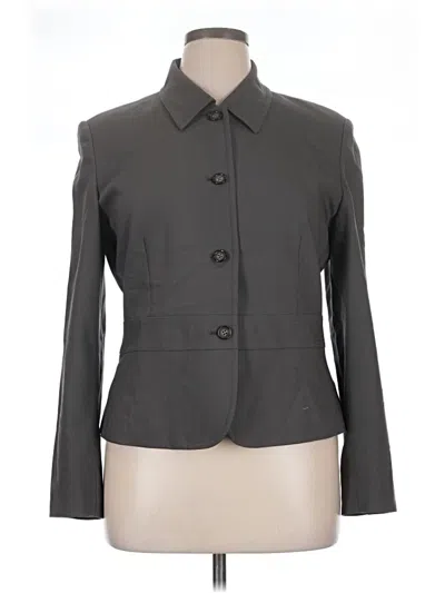 Pre-owned Talbots Wool Blazer Jacket In Gray