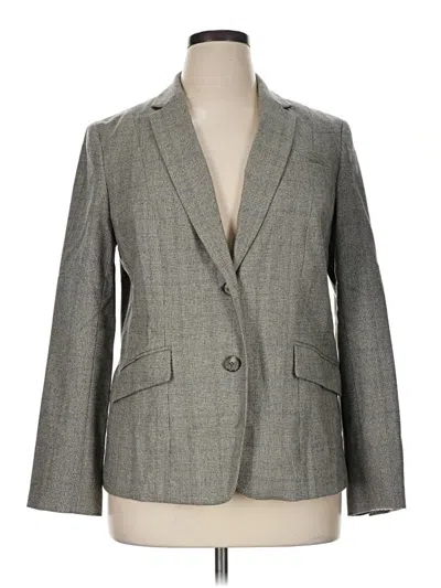 Pre-owned Talbots Wool Blazer Jacket In Gray