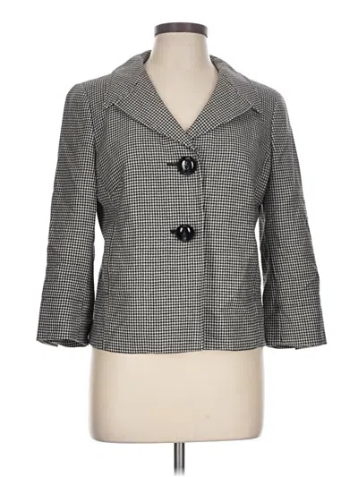 Pre-owned Talbots Wool Blazer Jacket In Gray