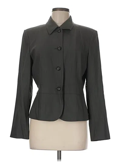 Pre-owned Talbots Wool Blazer Jacket In Gray