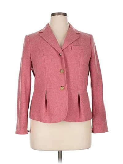 Pre-owned Talbots Wool Blazer Jacket In Pink