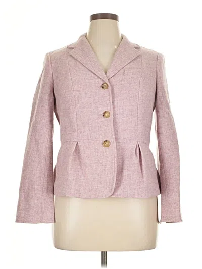 Pre-owned Talbots Wool Blazer Jacket In Pink