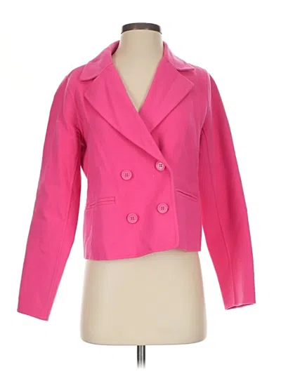 Pre-owned Talbots Wool Blazer Jacket In Pink
