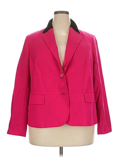 Pre-owned Talbots Wool Blazer Jacket In Pink