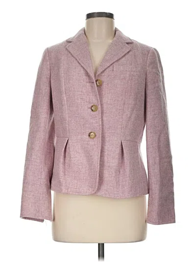 Pre-owned Talbots Wool Blazer Jacket In Pink