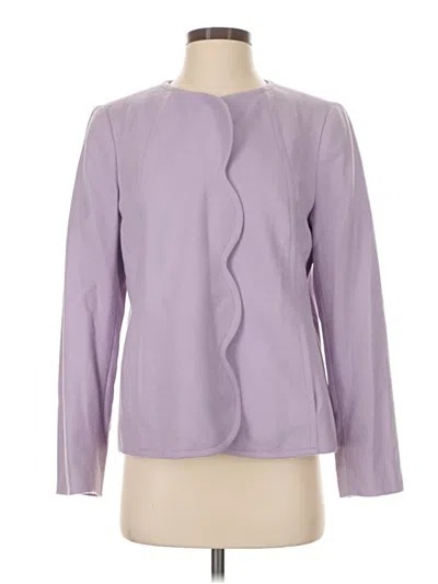 Pre-owned Talbots Wool Blazer Jacket In Purple