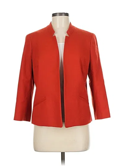 Pre-owned Talbots Wool Blazer Jacket In Red