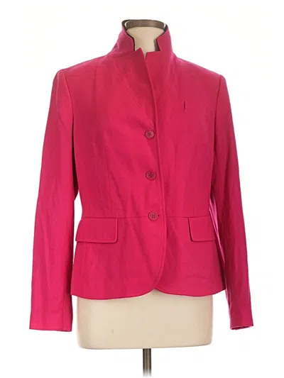 Pre-owned Talbots Wool Blazer Jacket In Red