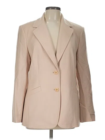 Pre-owned Talbots Wool Blazer Jacket In Tan