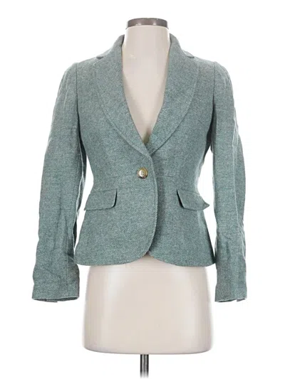 Pre-owned Talbots Wool Blazer Jacket In Teal