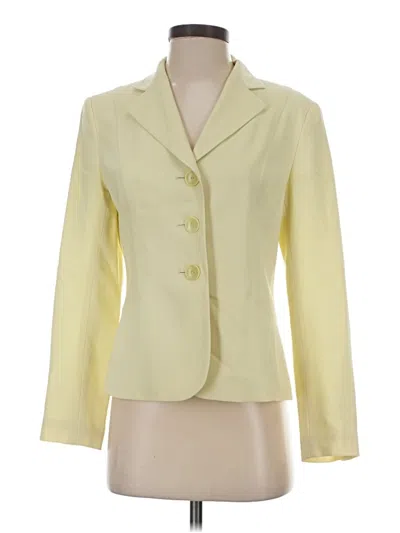 Pre-owned Talbots Wool Blazer Jacket In Yellow