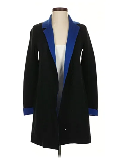 Pre-owned Talbots Wool Cardigan Sweater In Black