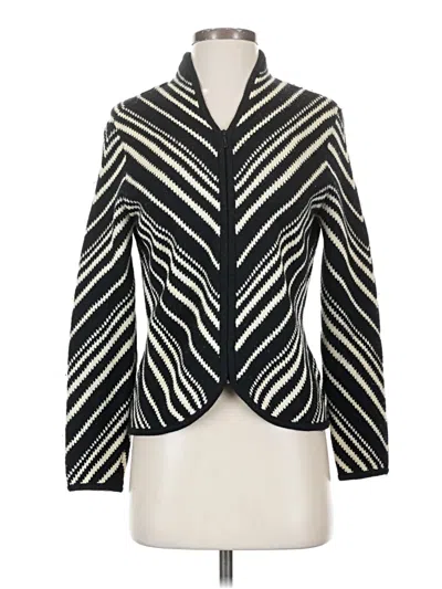 Pre-owned Talbots Wool Cardigan Sweater In Black