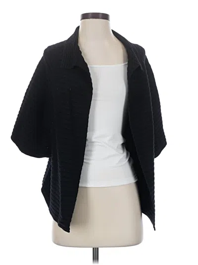 Pre-owned Talbots Wool Cardigan Sweater In Black