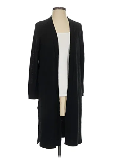 Pre-owned Talbots Wool Cardigan Sweater In Black
