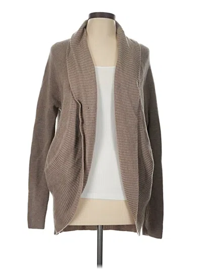 Pre-owned Talbots Wool Cardigan Sweater In Brown