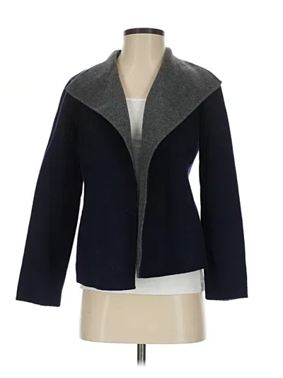 Pre-owned Talbots Wool Cardigan Sweater In Gray