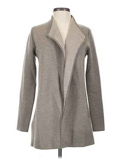 Pre-owned Talbots Wool Cardigan Sweater In Gray