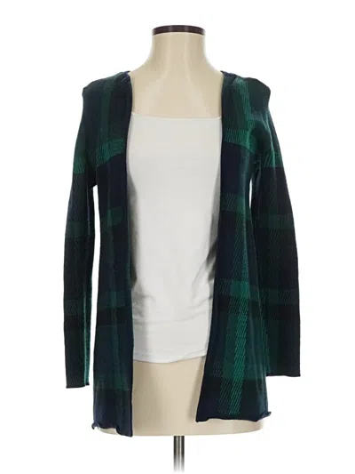 Pre-owned Talbots Wool Cardigan Sweater In Green