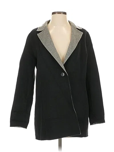 Pre-owned Talbots Wool Coat In Black