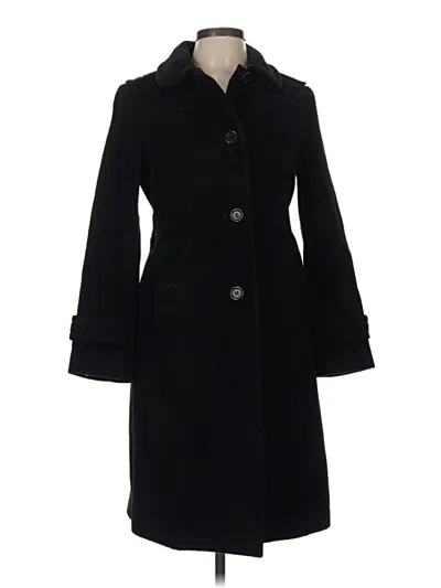 Pre-owned Talbots Wool Coat In Black