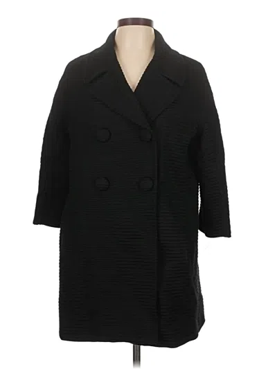 Pre-owned Talbots Wool Coat In Black