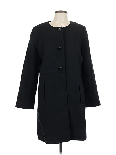 Pre-owned Talbots Wool Coat In Black