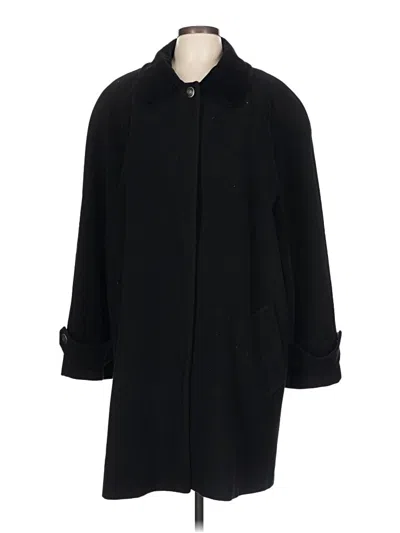 Pre-owned Talbots Wool Coat In Black