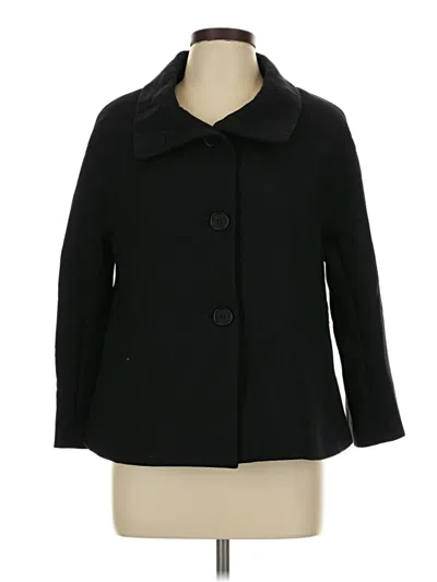 Pre-owned Talbots Wool Coat In Black