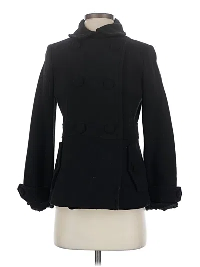 Pre-owned Talbots Wool Coat In Black