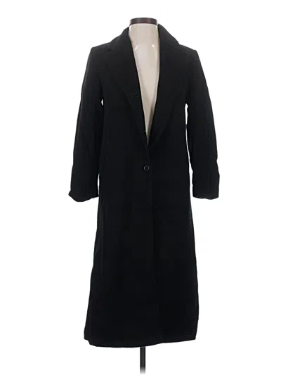 Pre-owned Talbots Wool Coat In Black