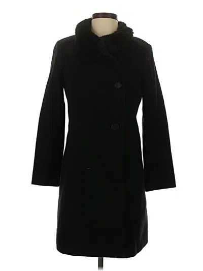 Pre-owned Talbots Wool Coat In Black