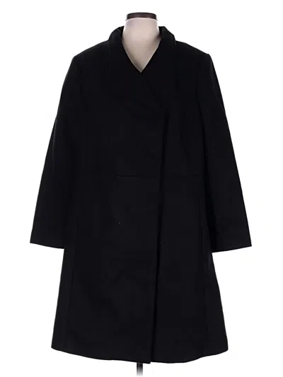 Pre-owned Talbots Wool Coat In Black