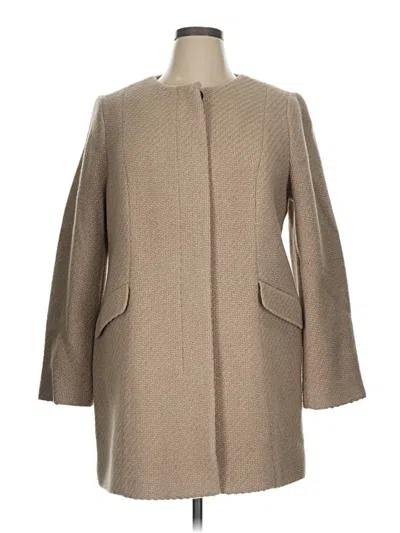 Pre-owned Talbots Wool Coat In Brown