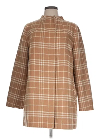 Pre-owned Talbots Wool Coat In Brown